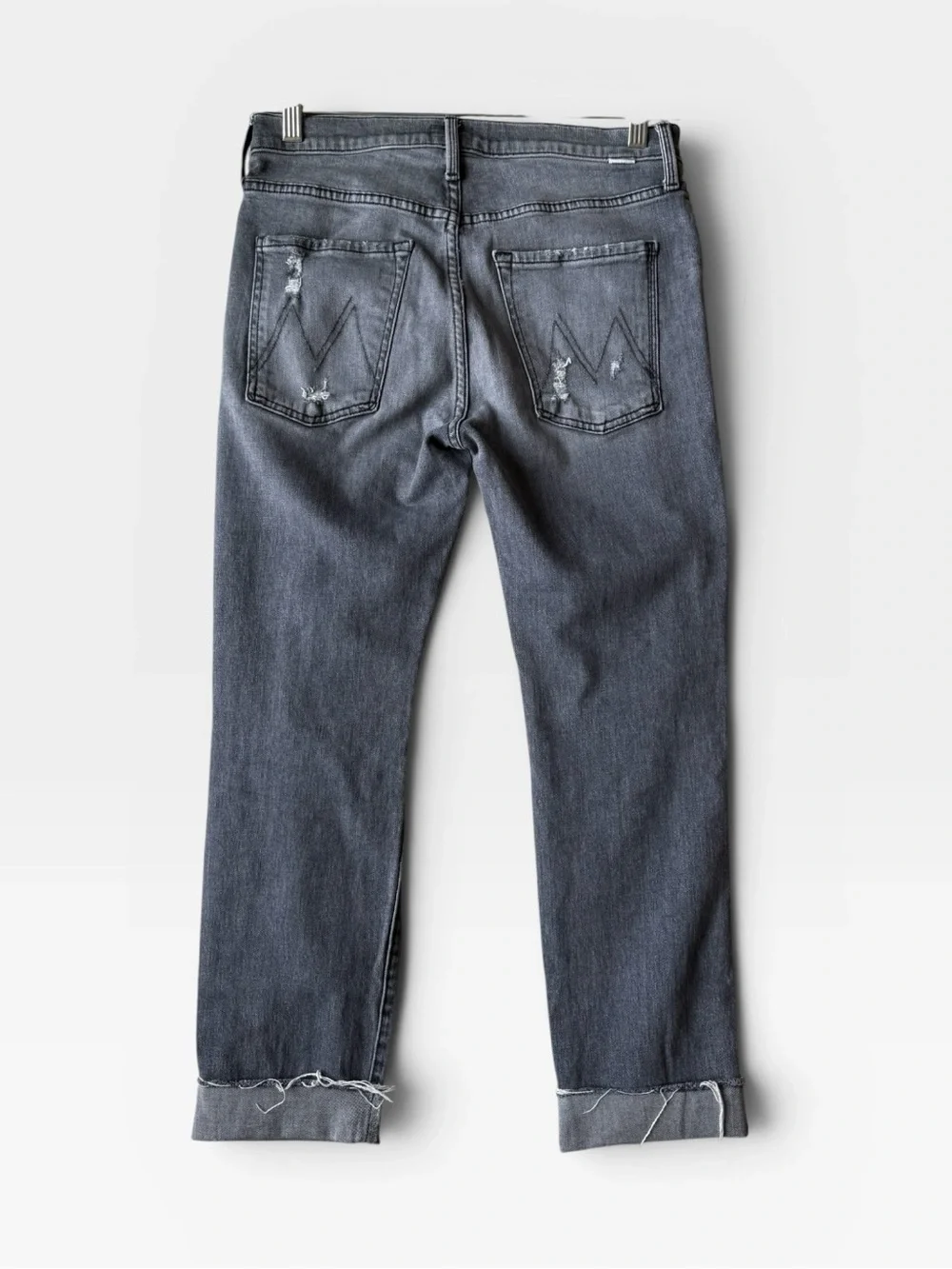 MOTHER The Scrapper Cuff Ankle Fray Jeans - Picture 6 of 11
